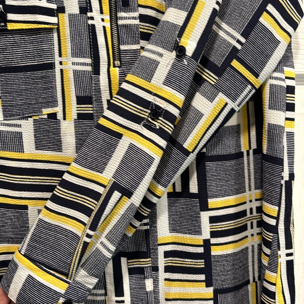 Navy/Yellow Blouse - Picture 3 of 3